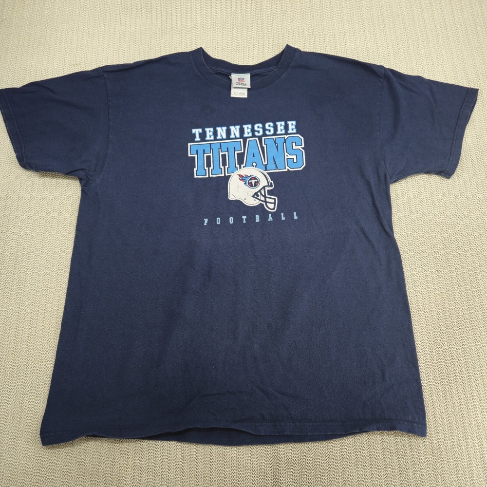 NFL Team Apparel Tennessee Titans Shirt Mens Extra Large Blue Football